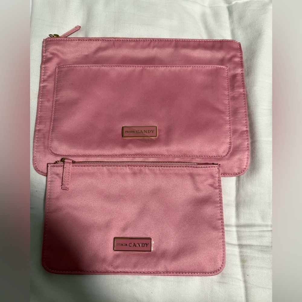 Prada Candy Pink Cosmetic Bag Set. NWOT - Picture 2 of 5